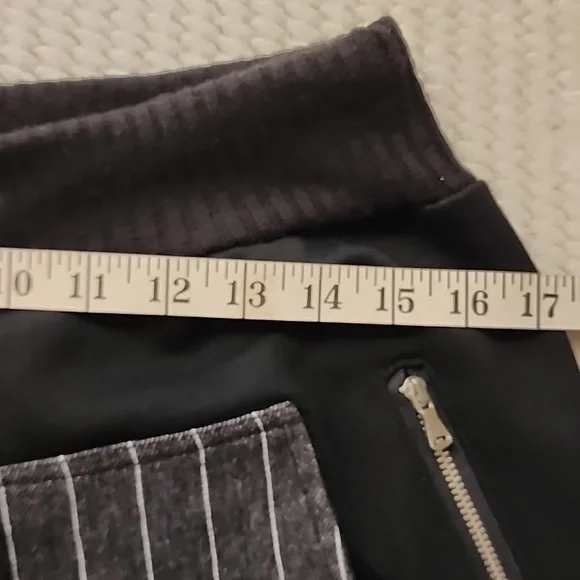 Acqua Limone Striped Black and Gray Women's Pants Made In Italy - Picture 4 of 10